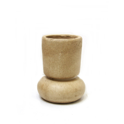Wazon betonowy ceramiczny Kremowy Beżowy Boho 17cm